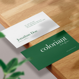 Metallic Business Cards